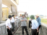 Lãnh đạo tỉnh và Sở NN&PTNT kiểm tra công trình thủy lợi Trúc Kinh (Gio Linh)